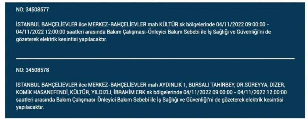 İstanbullular dikkat! 21 ilçede elektrik kesintisi 32